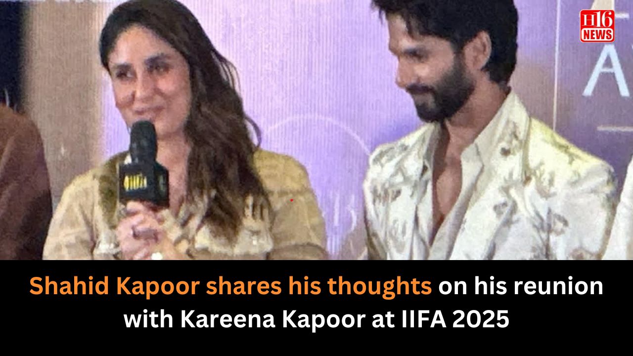 Shahid Kapoor shares his thoughts on his reunion with Kareena Kapoor at IIFA 2025.
